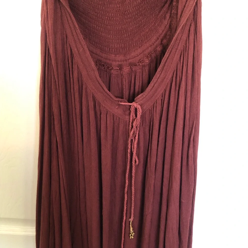 Free People Mocha Brown Extratropical Maxi Dress Size XS_7